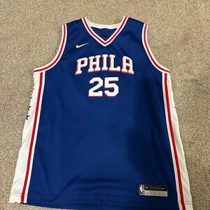 Nike Blue Philadelphia Basketball Jersey